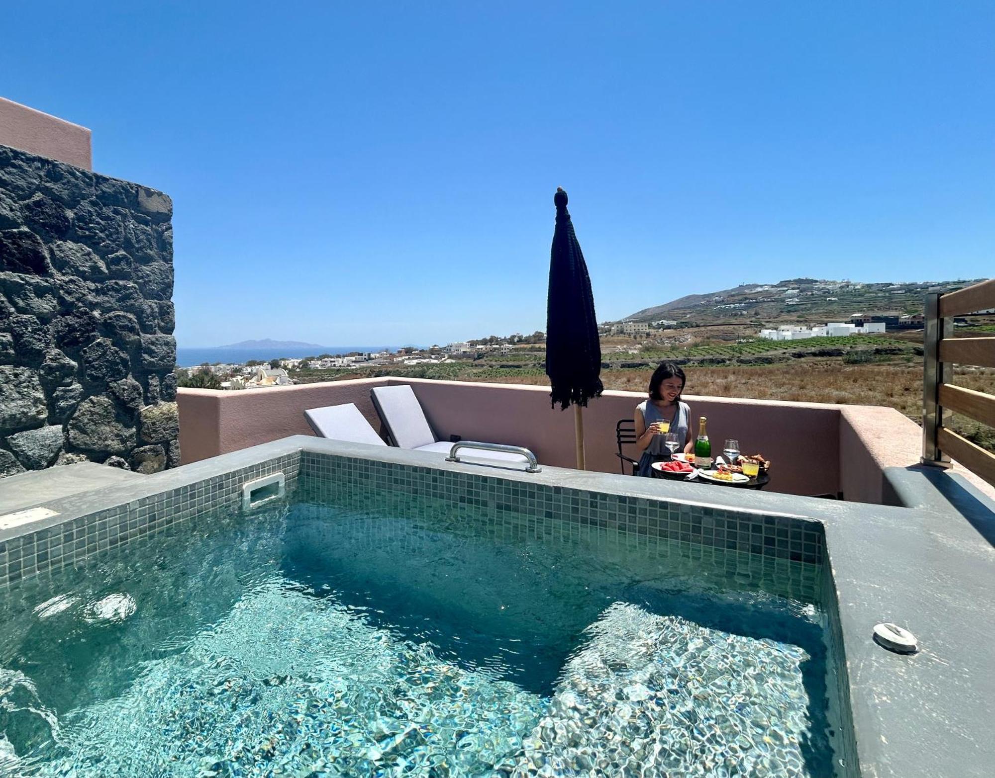 Golden Moments Luxury Stone Villas A Messaria  Luaran gambar