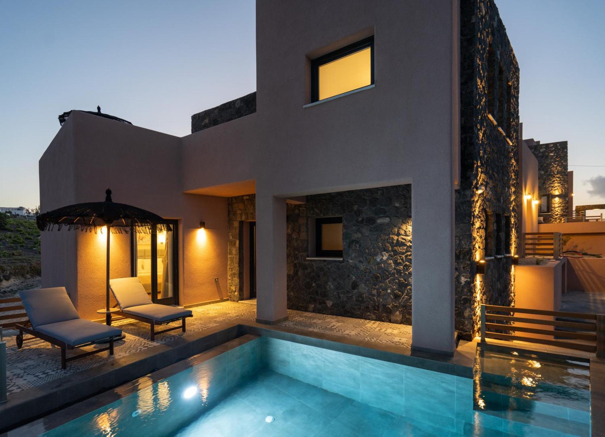 Golden Moments Luxury Stone Villas A Messaria  Luaran gambar