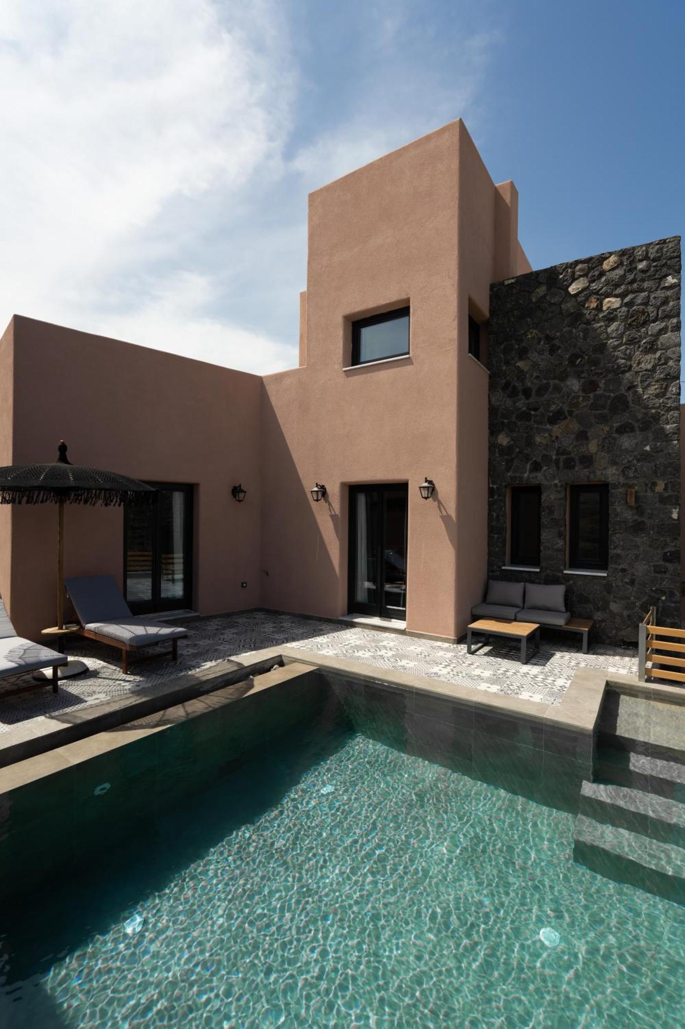 Golden Moments Luxury Stone Villas A Messaria  Luaran gambar