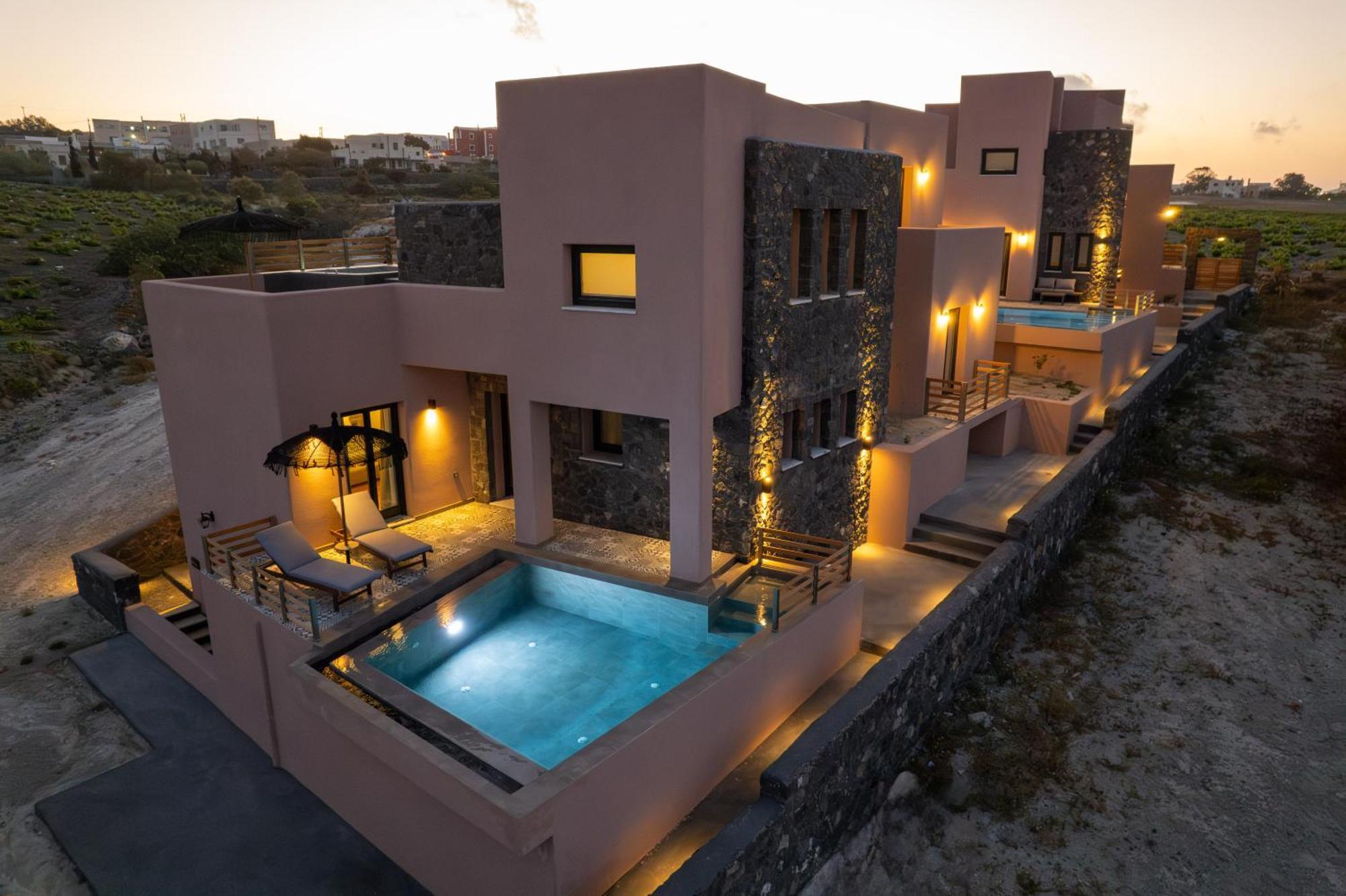 Golden Moments Luxury Stone Villas A Messaria  Luaran gambar