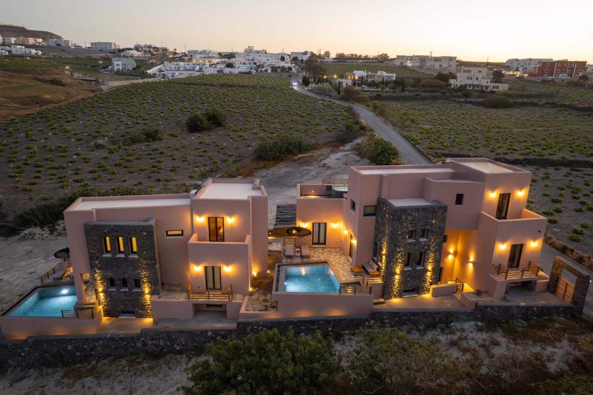Golden Moments Luxury Stone Villas A Messaria  Luaran gambar